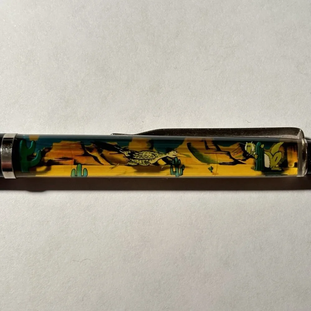 Running in the Sun Arizona Floaty Pen Roadrunner Runs in Desert Coyote Watches